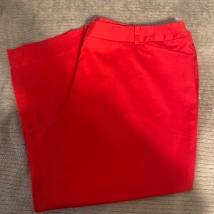 Jones New York Plus Size 20 Red Dress Pants Capris